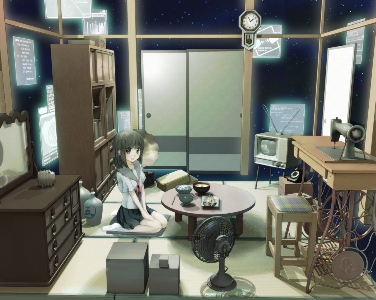 Девочка в комнате