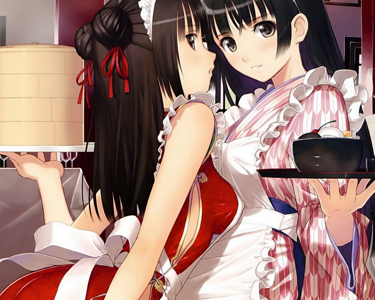 Девчонки - официантки