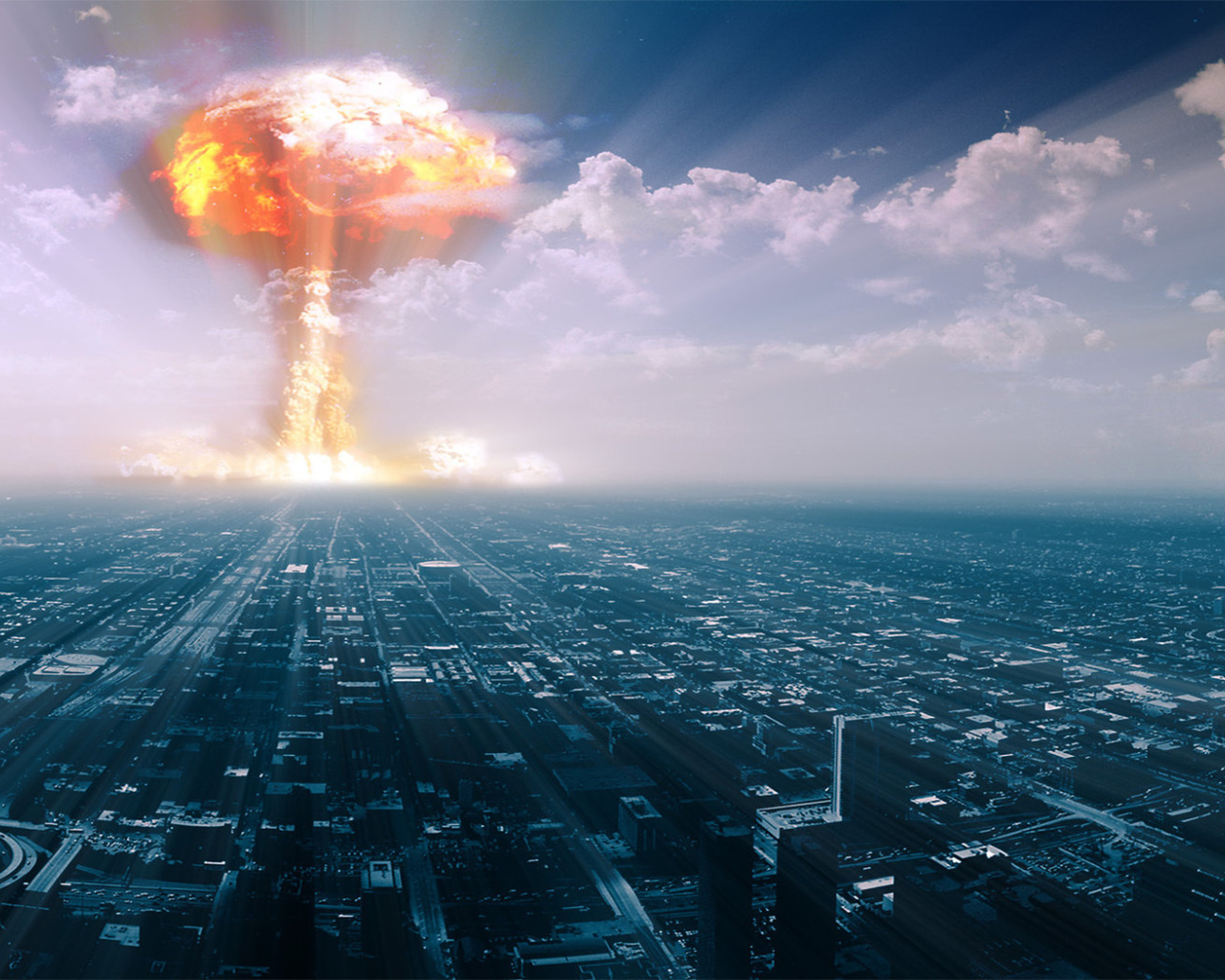 Взрыв в городе