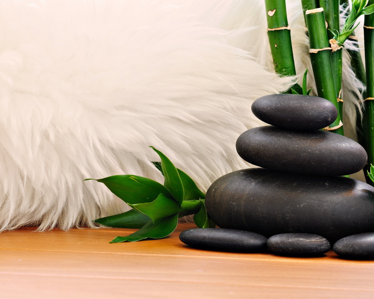 Мех, камни, тростник