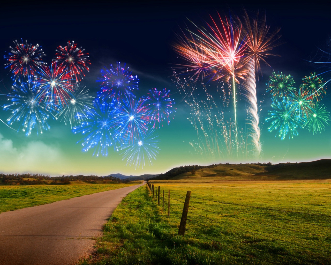 Фейерверк Новый Год 2011