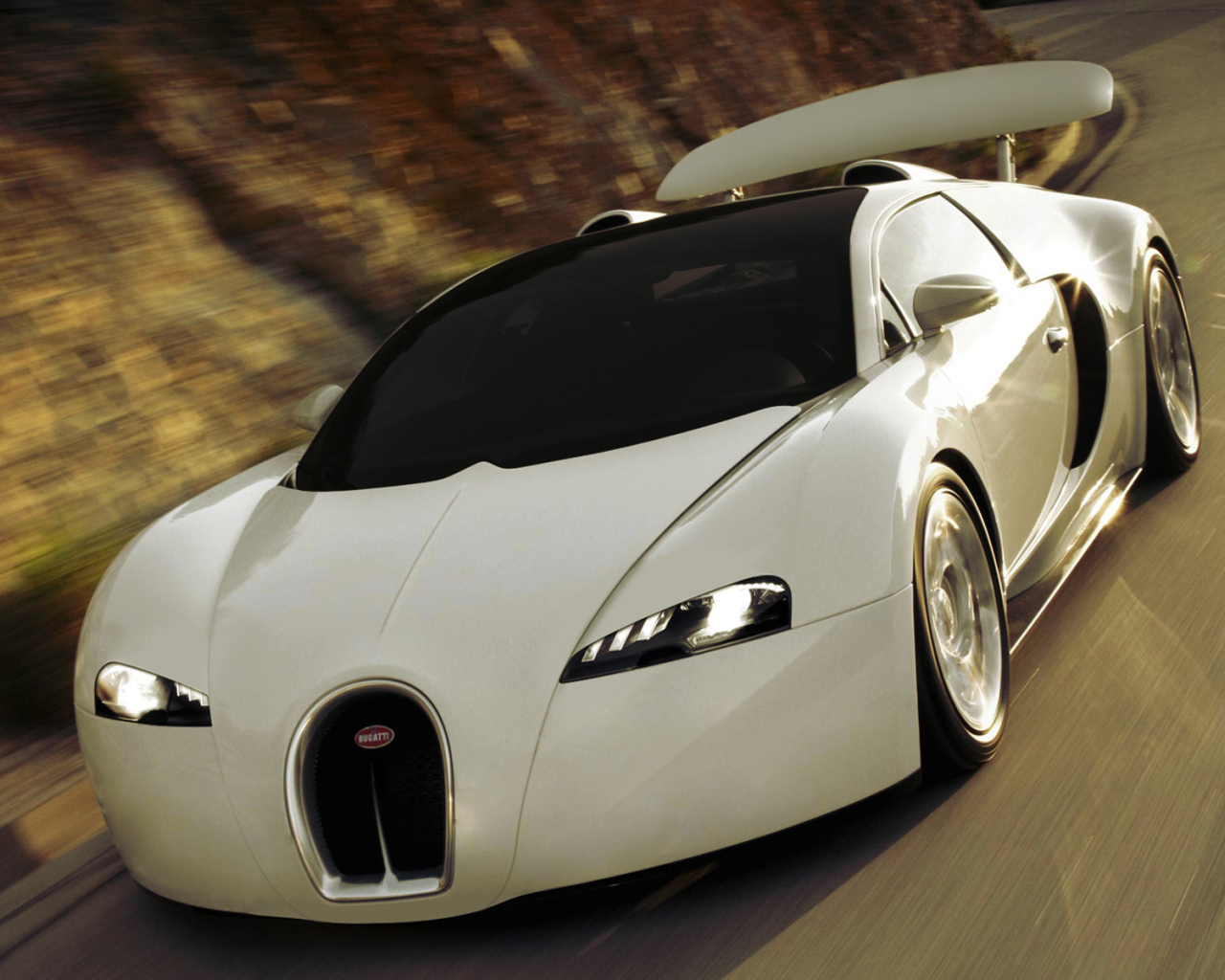 White Bugatti Veyron