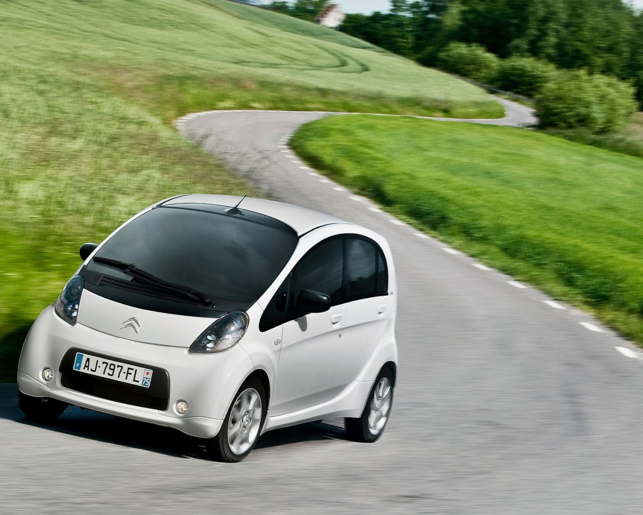 Ситроен C-Zero за городом