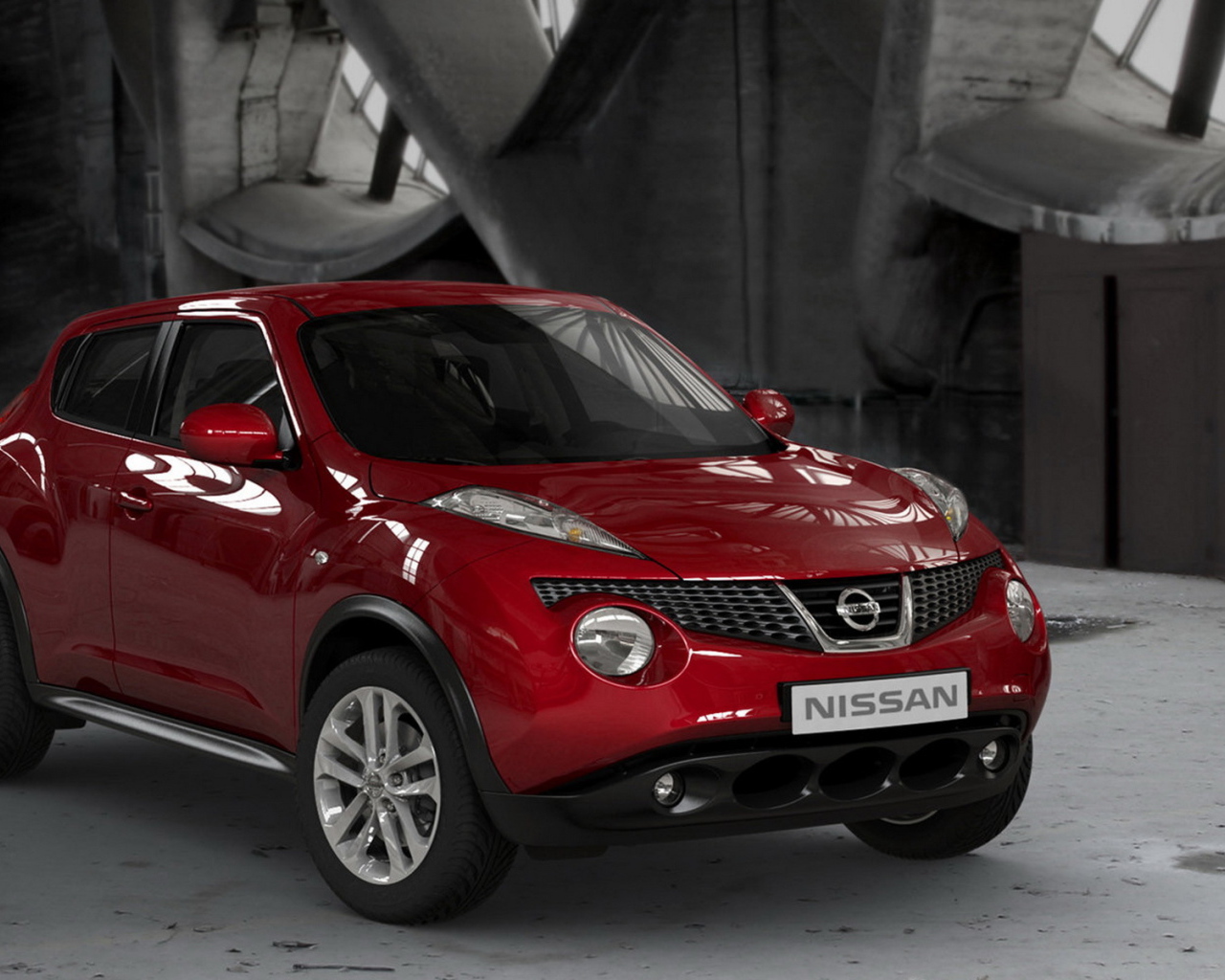 Ниссан Джук в красном цвете