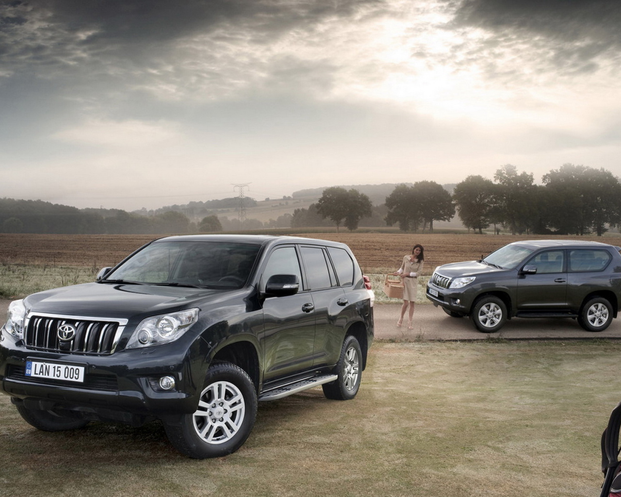 Тойота Лэнд Крузер на прогулке