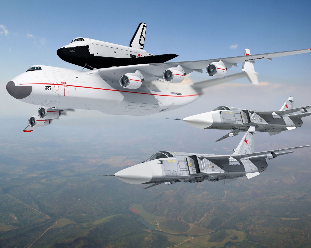 Ан-225, Буран, Су-24