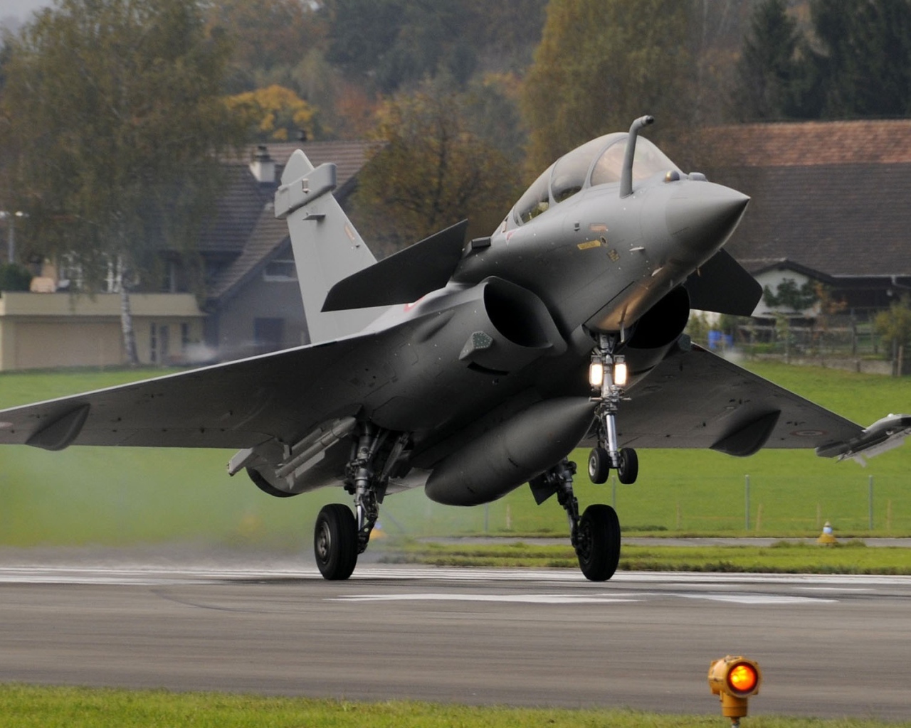 На взлетной