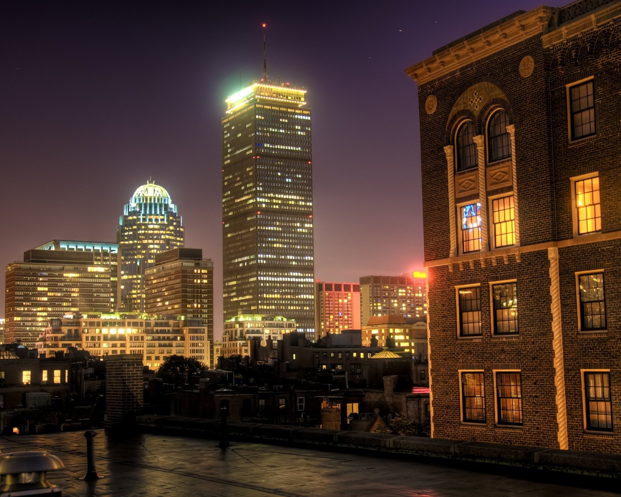 Ночной Бостон