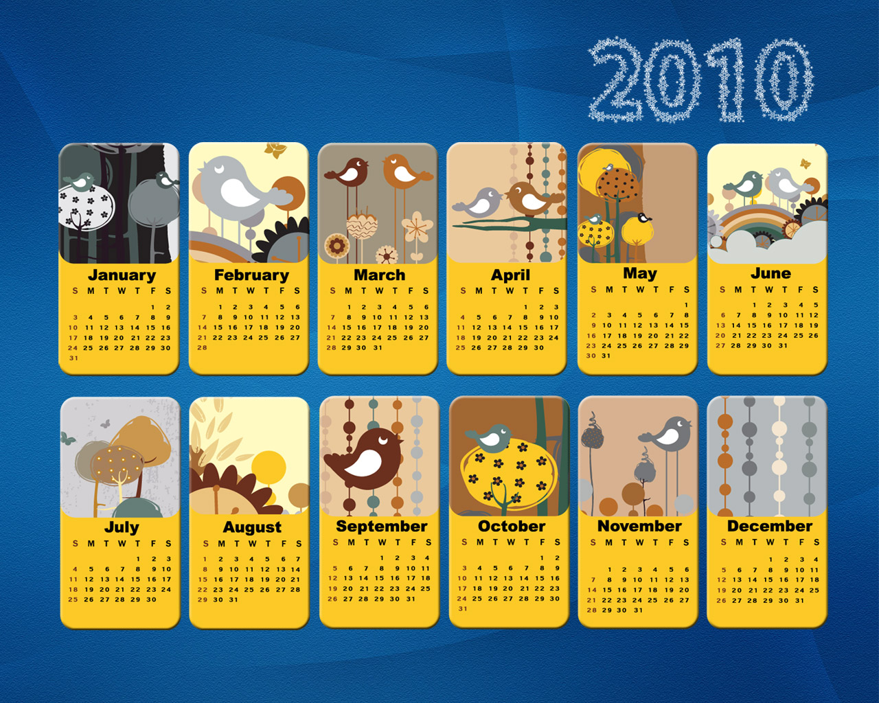 Календарь на 2010 год