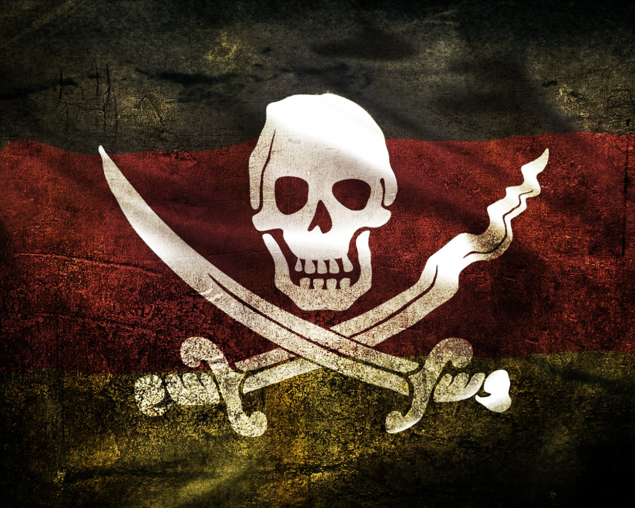 Череп и сабли Пиратский флаг