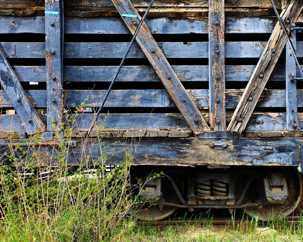 Вагон товарного поезда