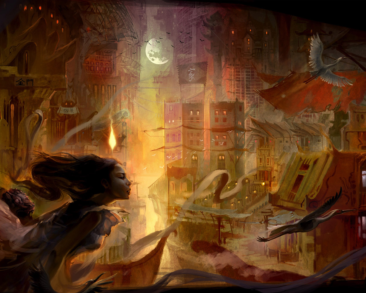 Ночной Шанхай