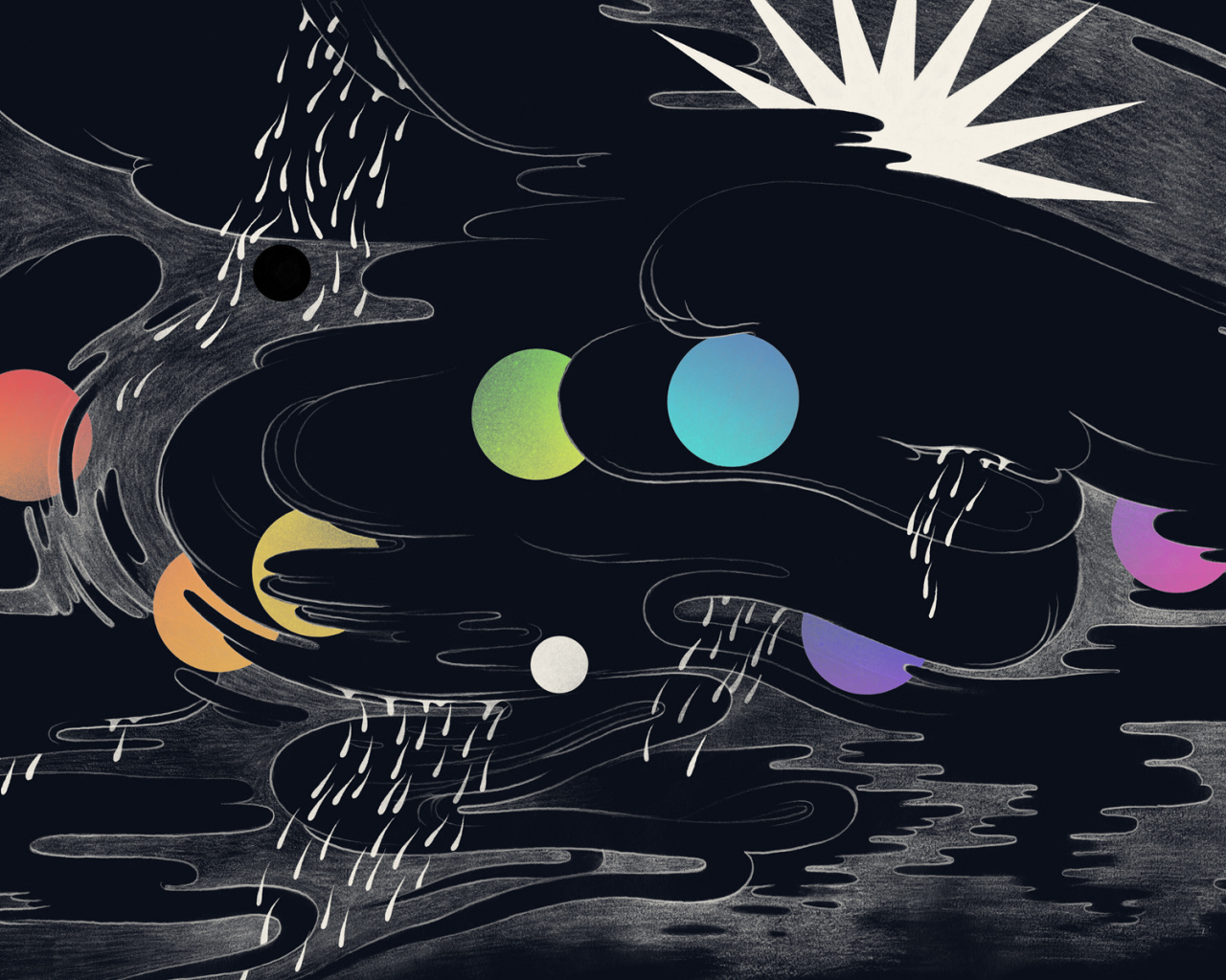 Дождь и шаровые молнии