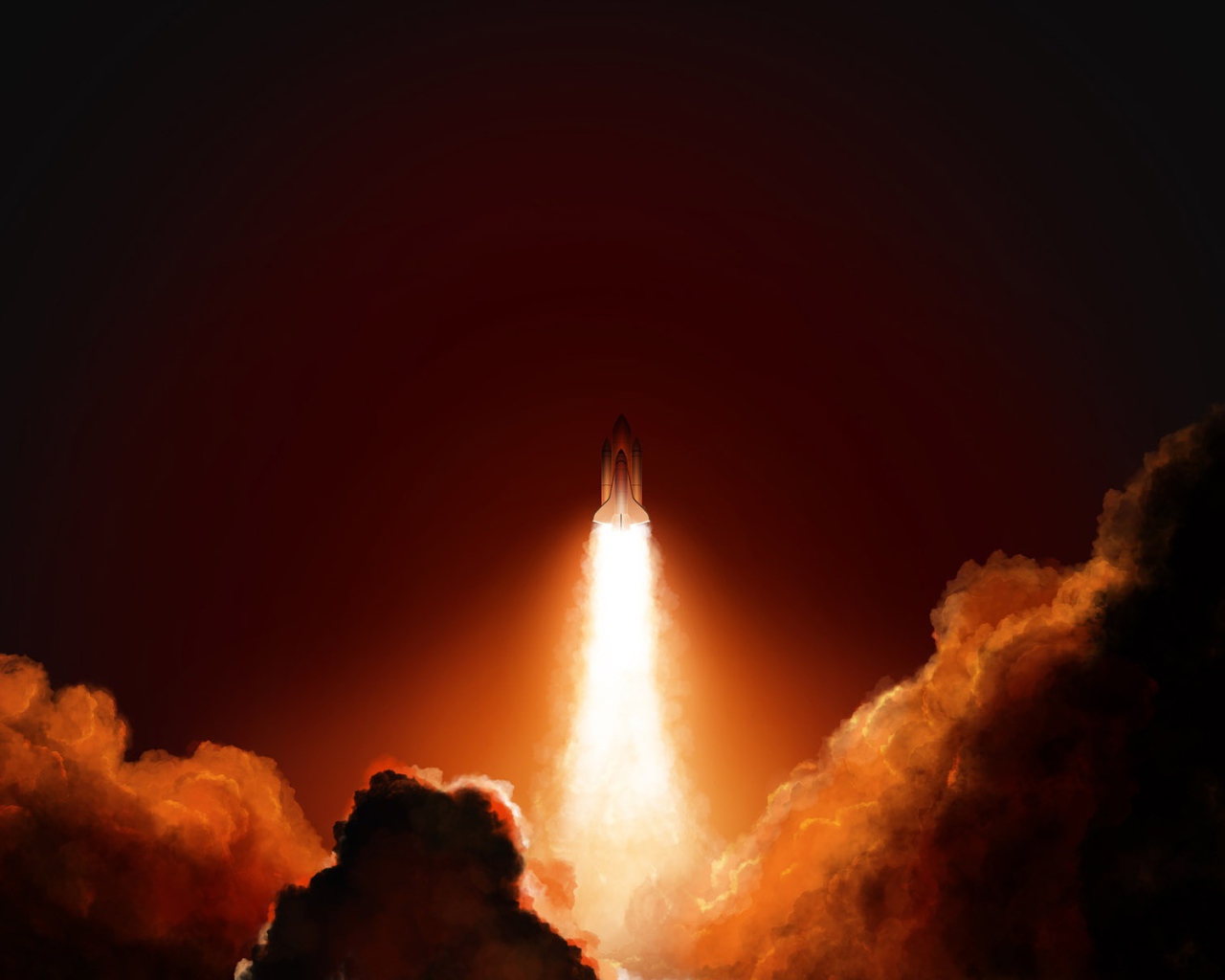 Взлет шатла