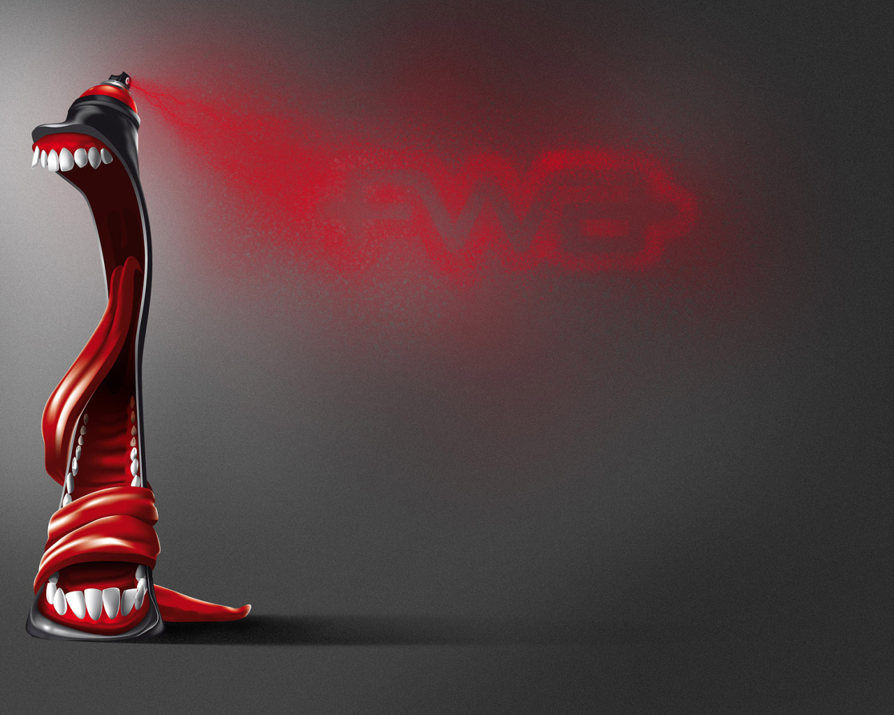 Зубастая краска  Аэрозоль