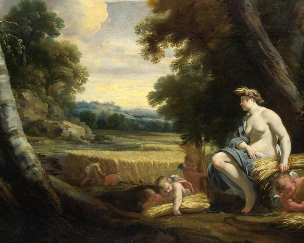 Живопись Дети на поле