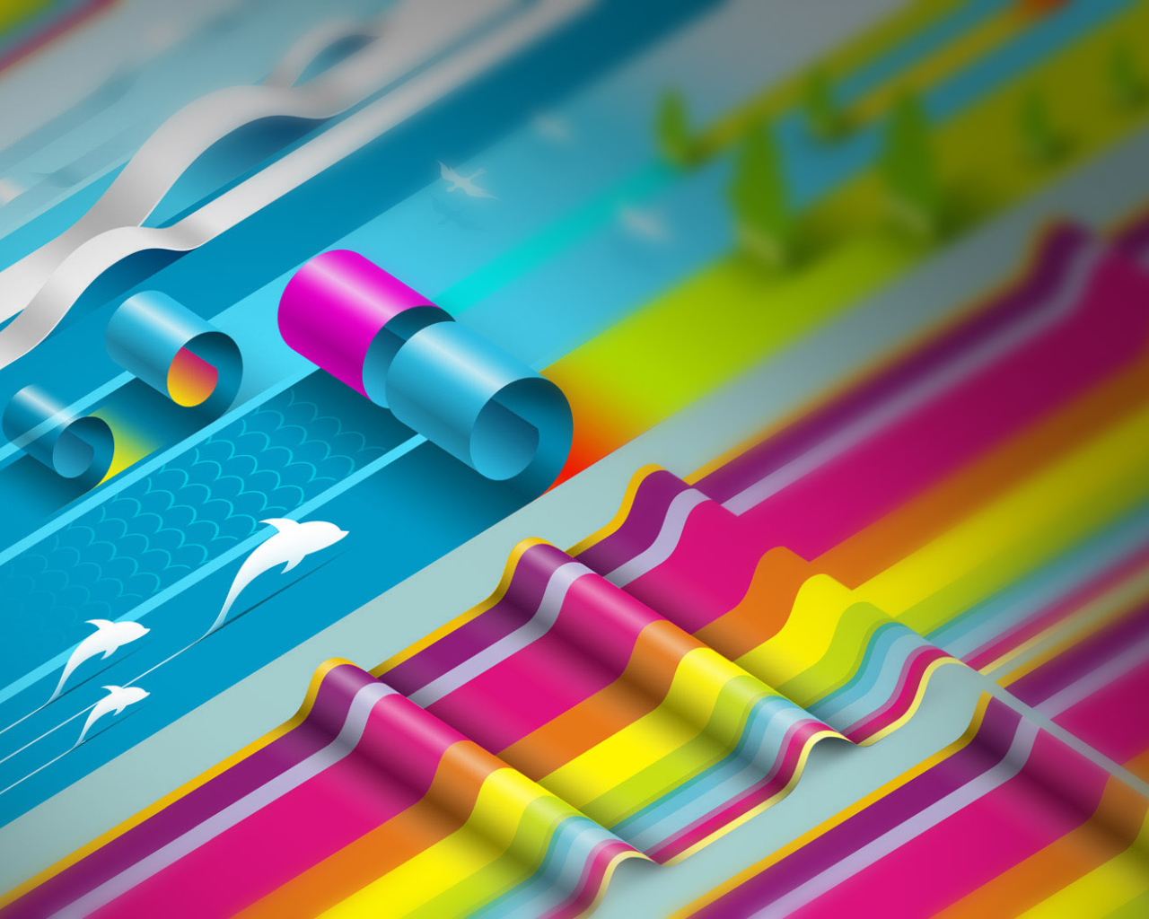 Рулон цветной бумаги