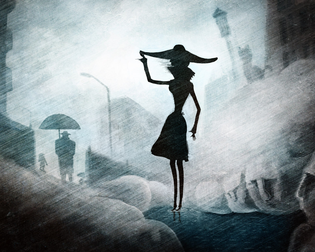 Сильный дождь