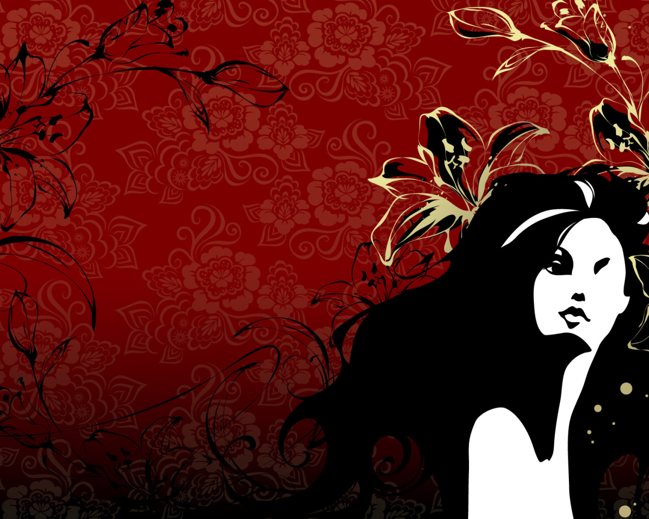 Красная орхидея