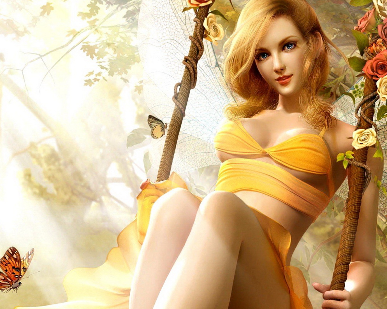 Фея на качелях