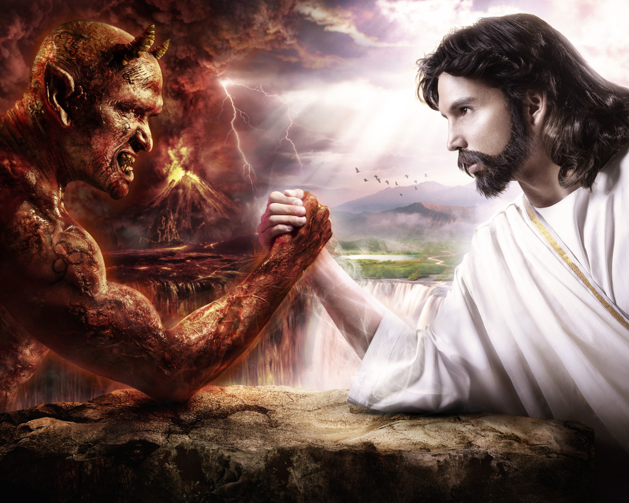 Бог против дьявола