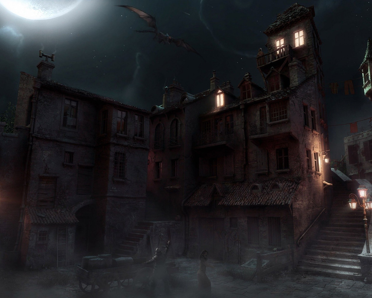 Монстр в ночном небе