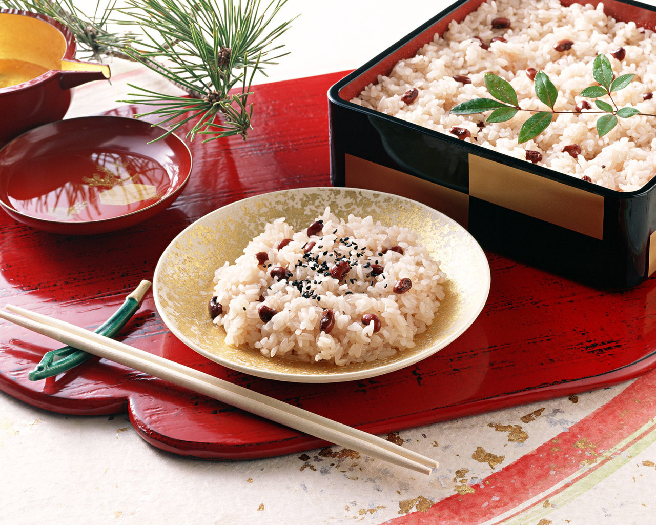 Рис с фасолью