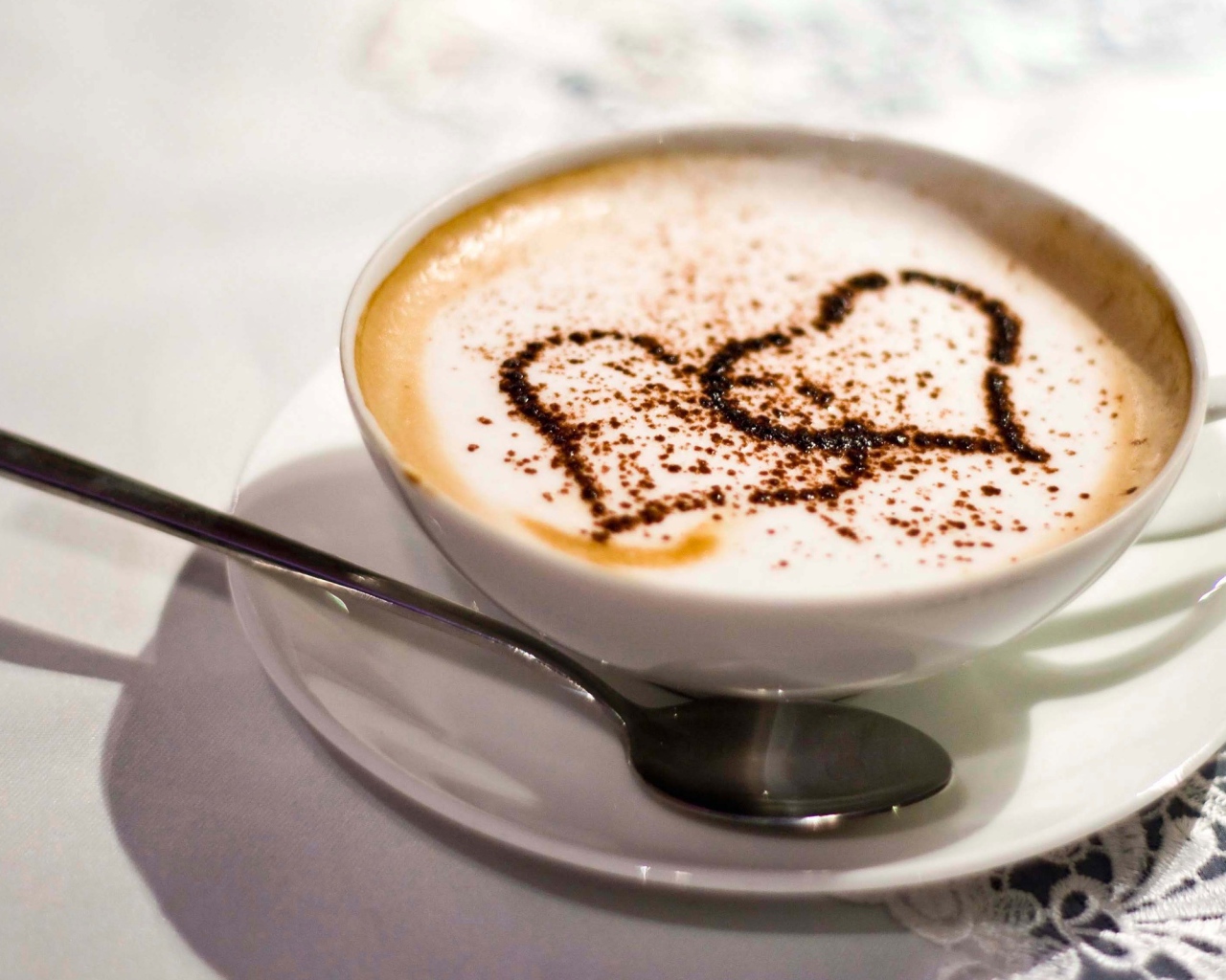 Кофе, сердечки