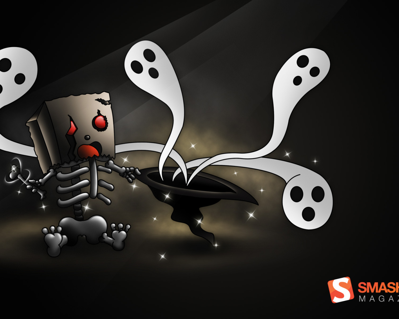 Скелет и привидения