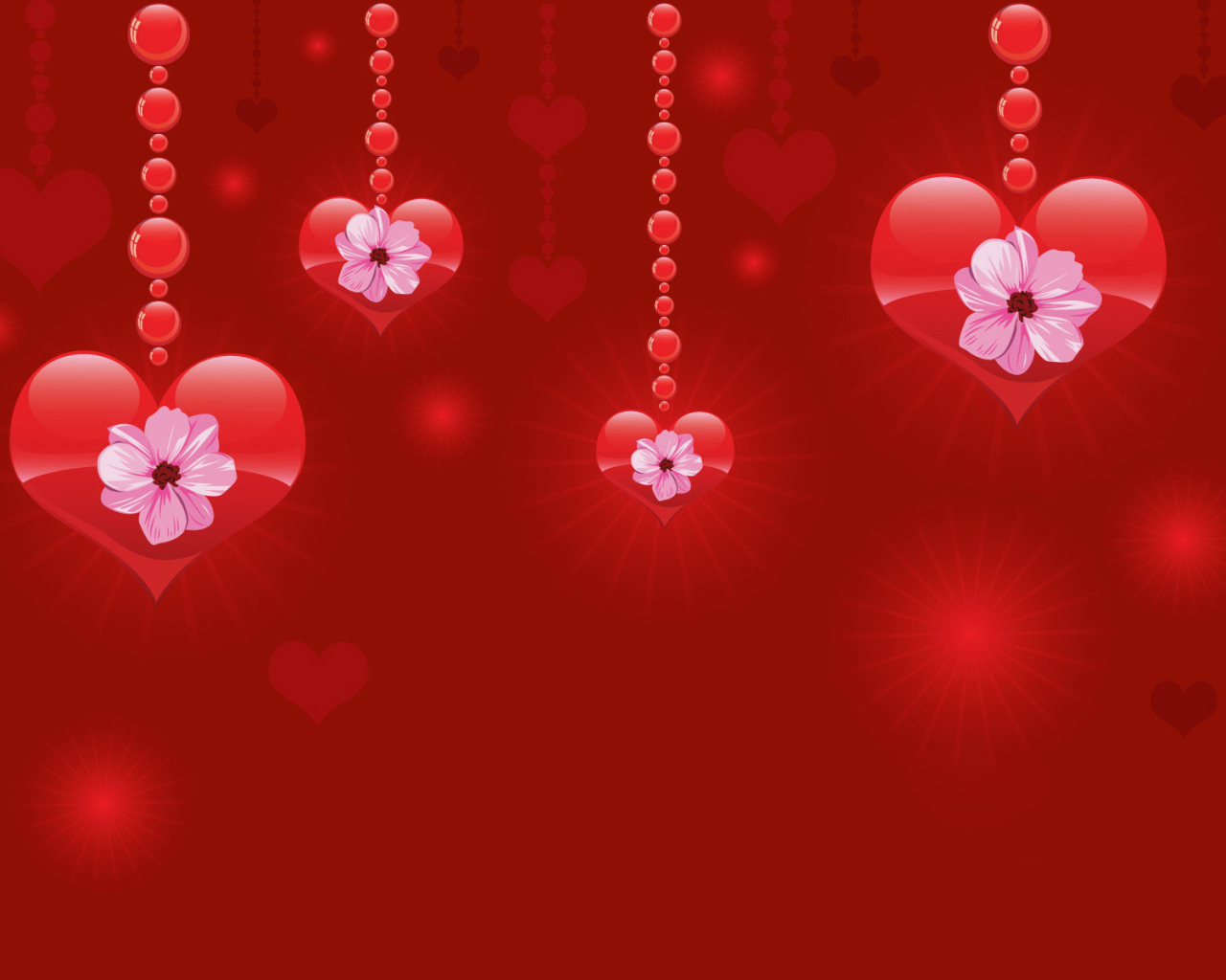 Сердца в День Влюбленных