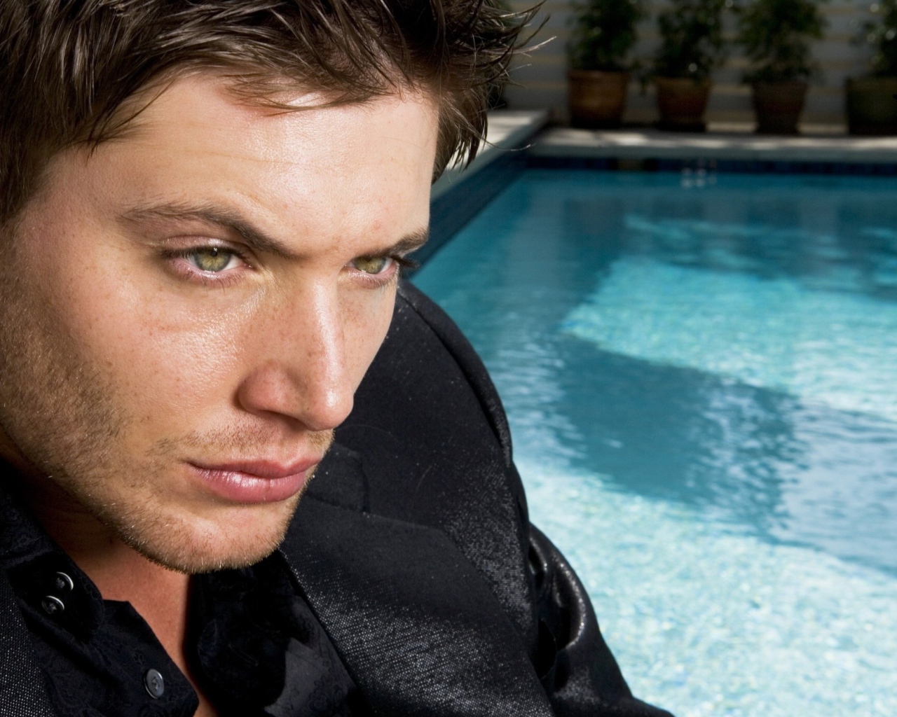 Красавец около бассейна