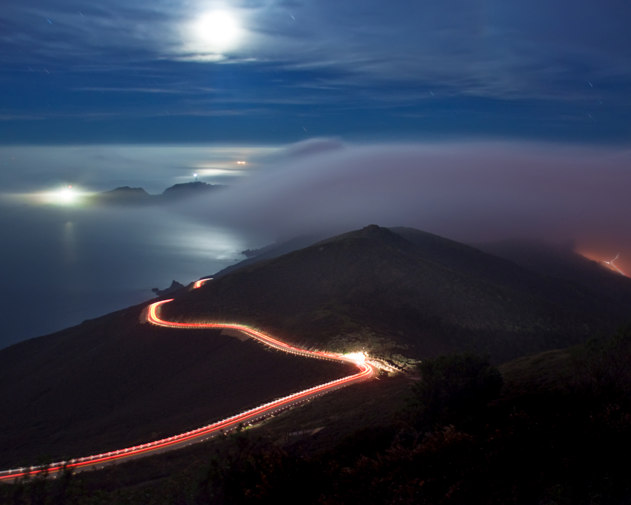 Вечерняя поездка за городом