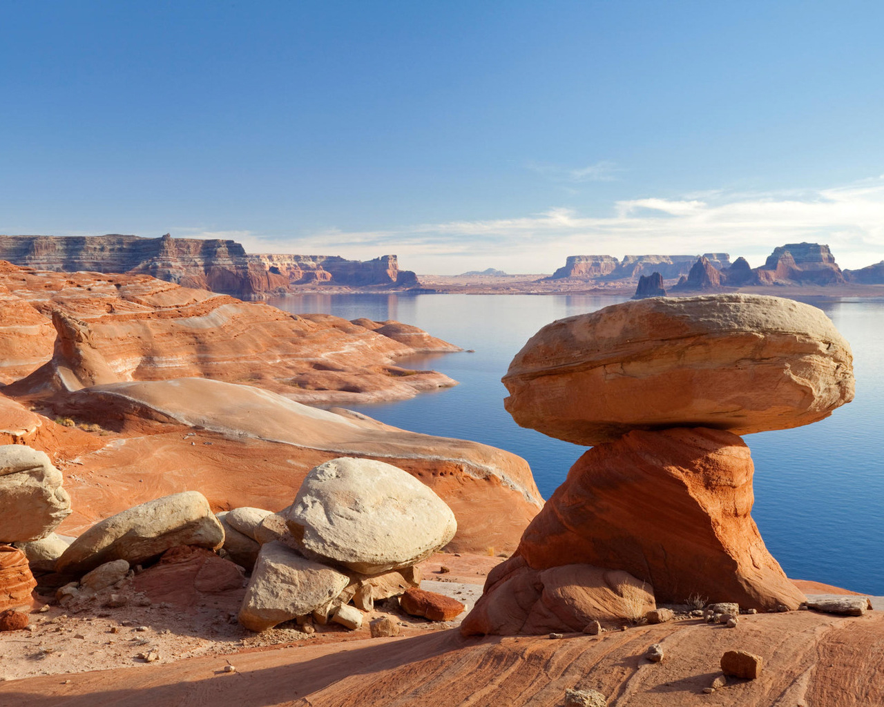 Юта, горное озеро Пауэлл