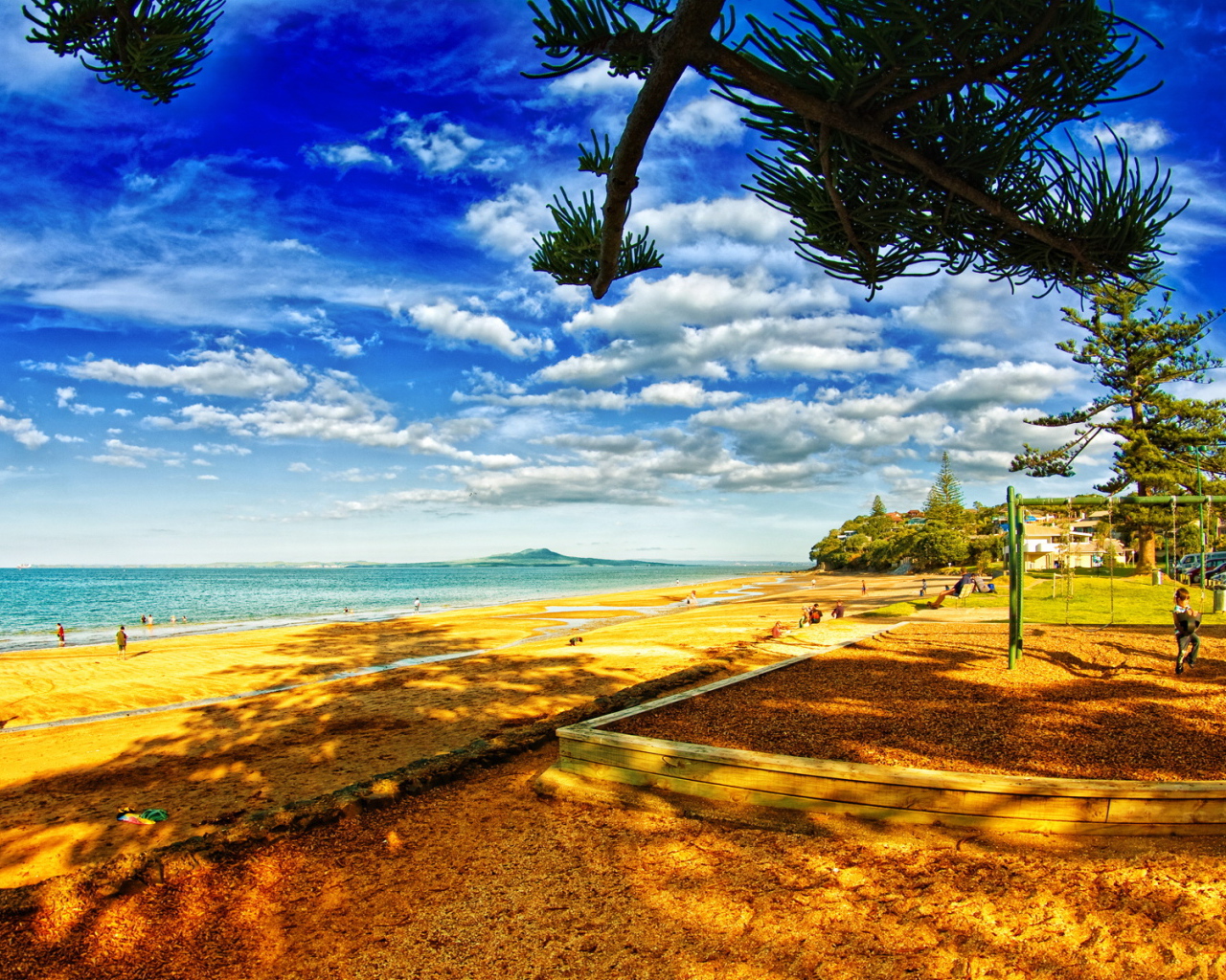 В тени деревьев