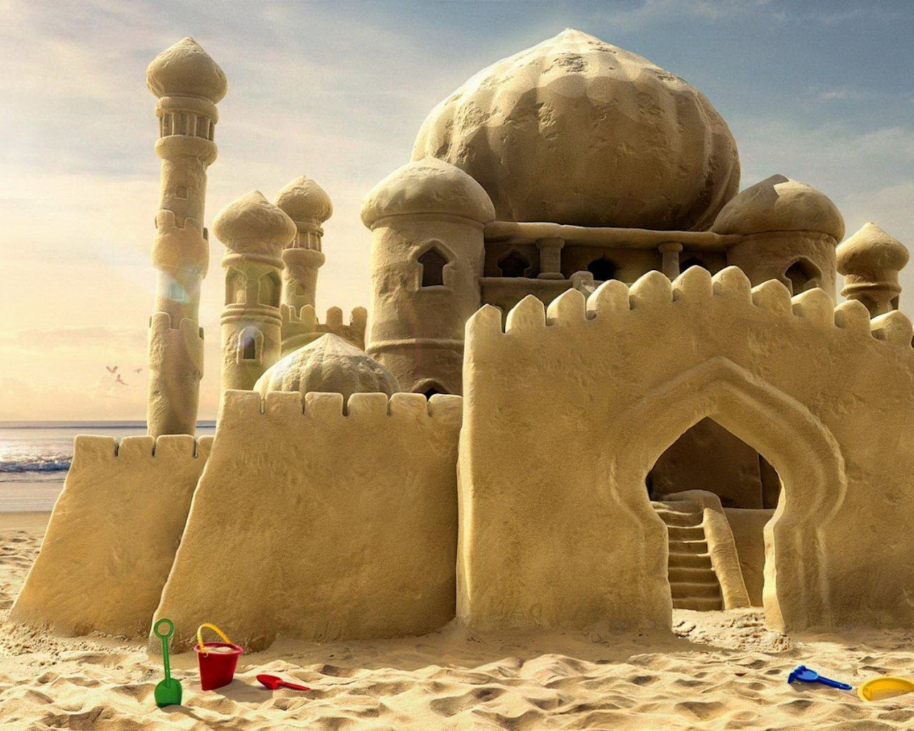 Palace from sand