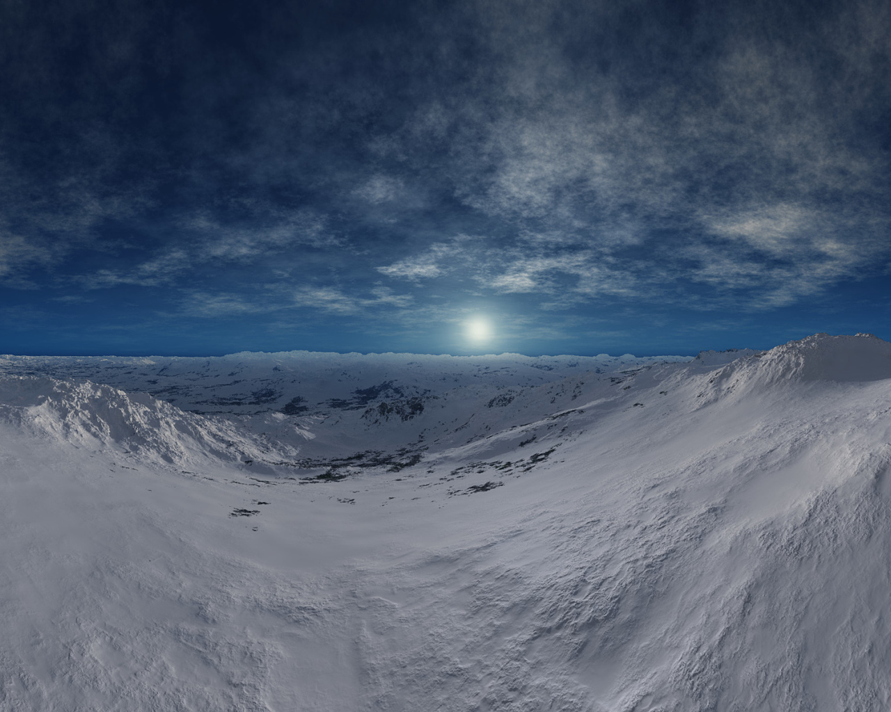 На вершине горы