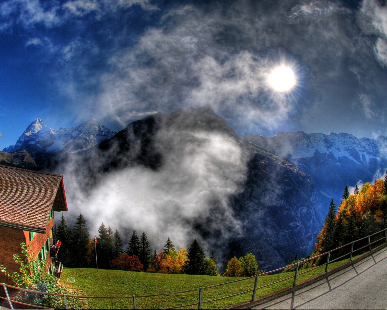 Красивый горный пейзаж