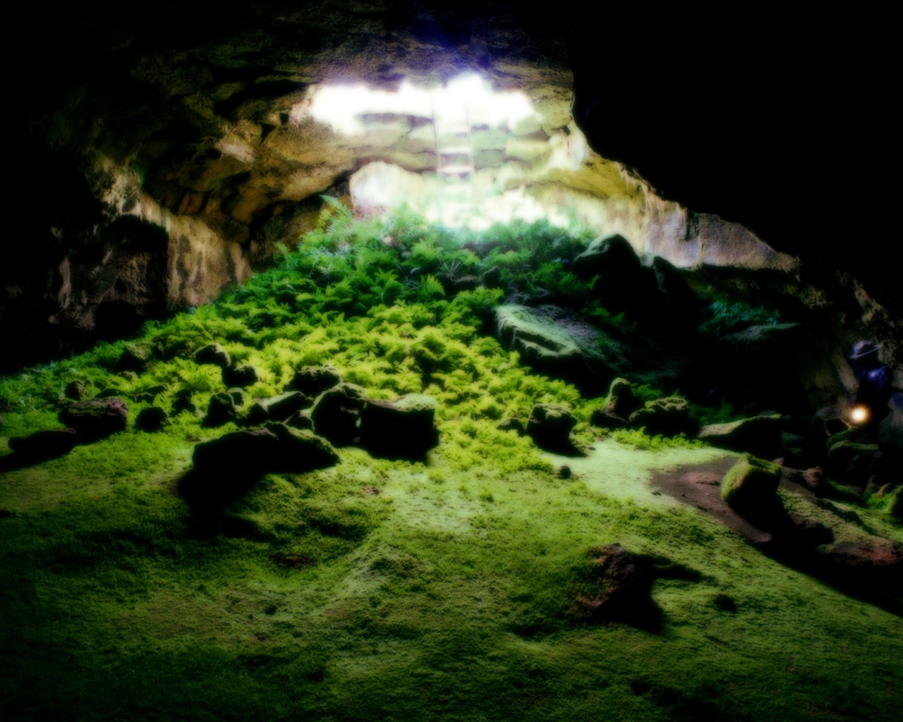 Пещера в Tulelake Калифорния