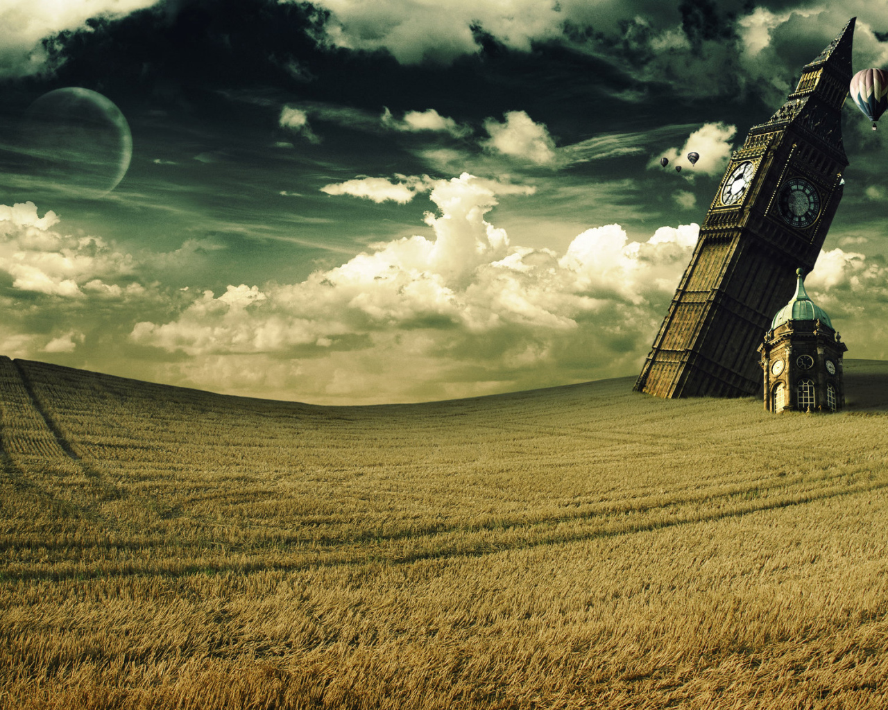 Биг-Бен в поле
