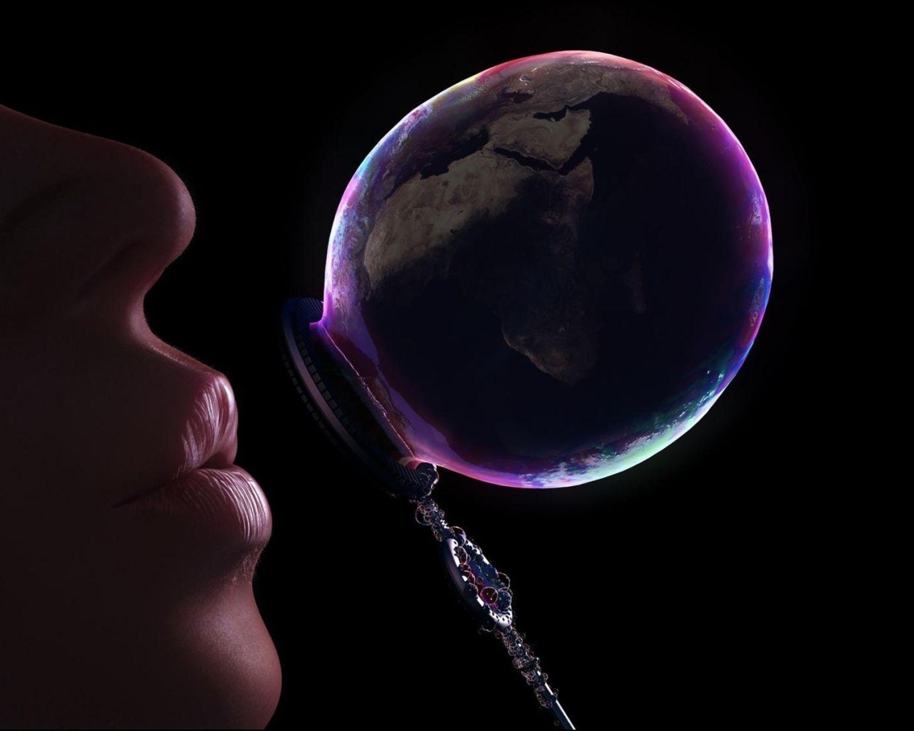 Мыльный пузырь Планета Земля