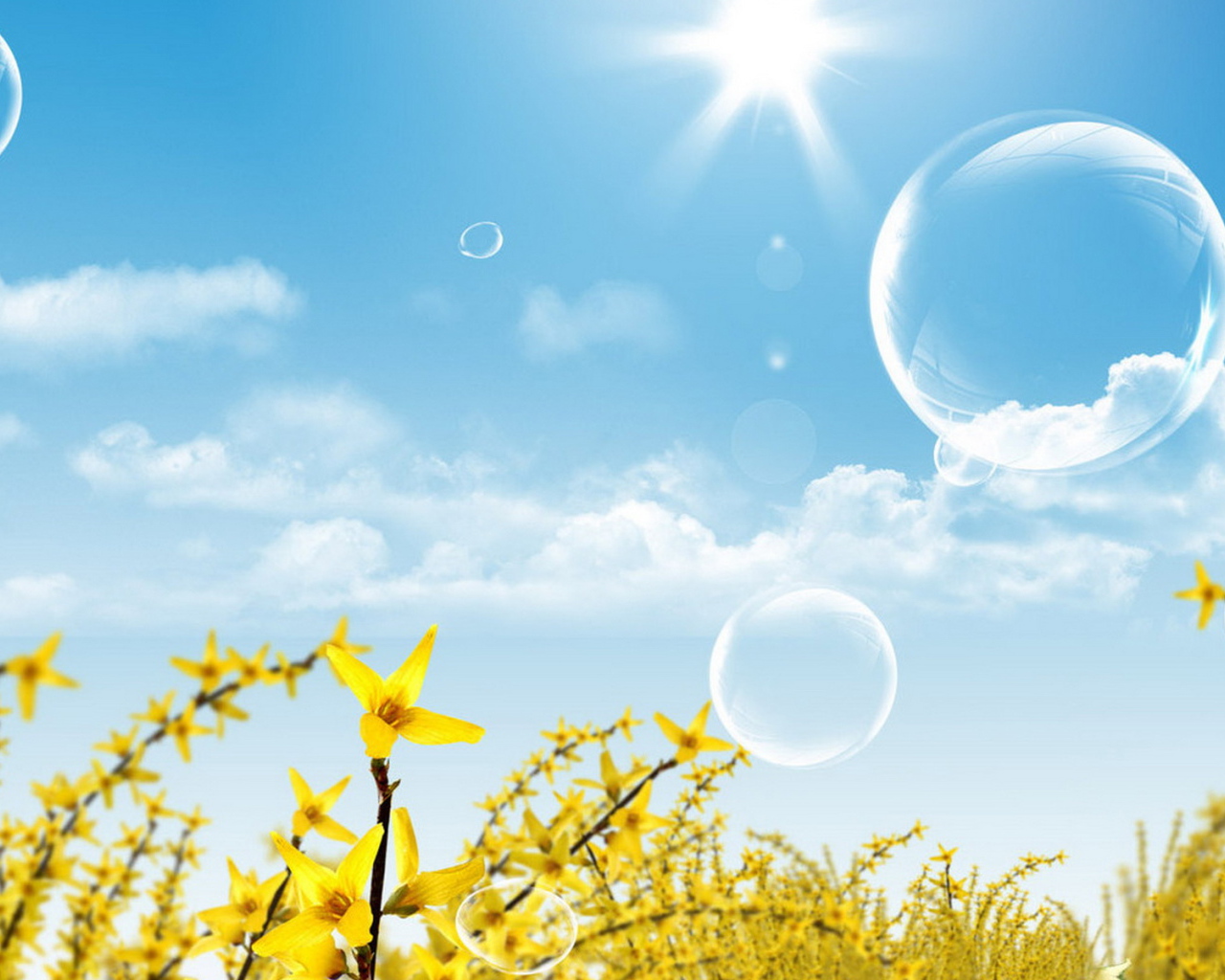 Пролетающие пузыри