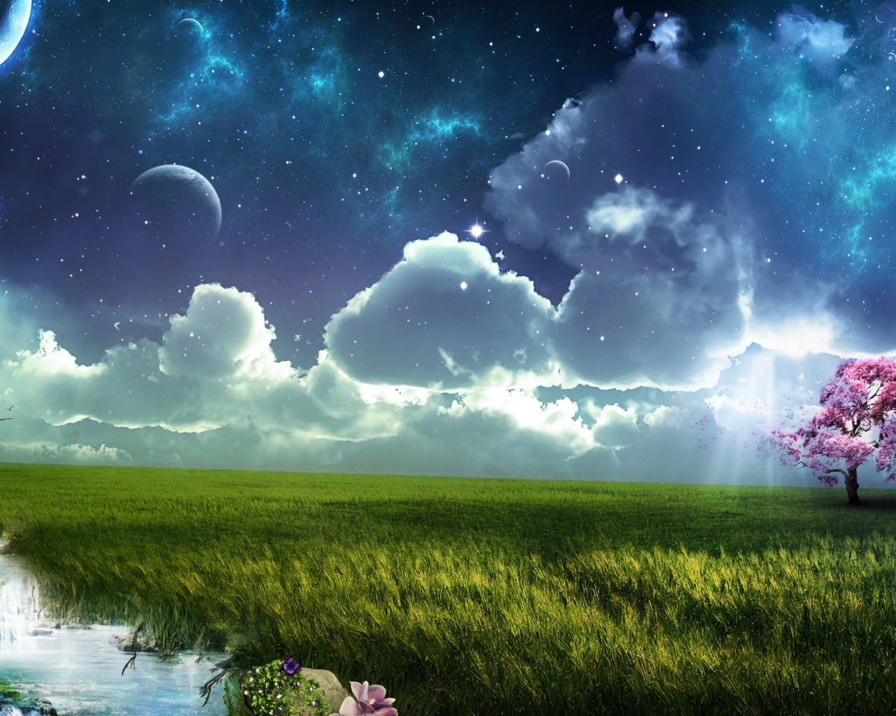 Весна в гламурном фотошопе