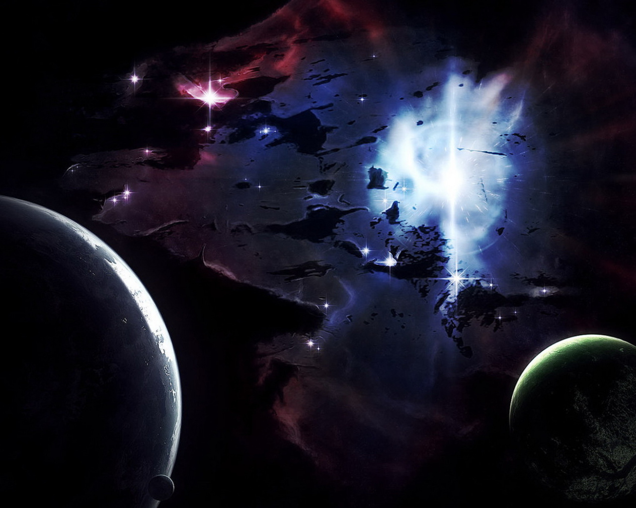 В космическом пространстве