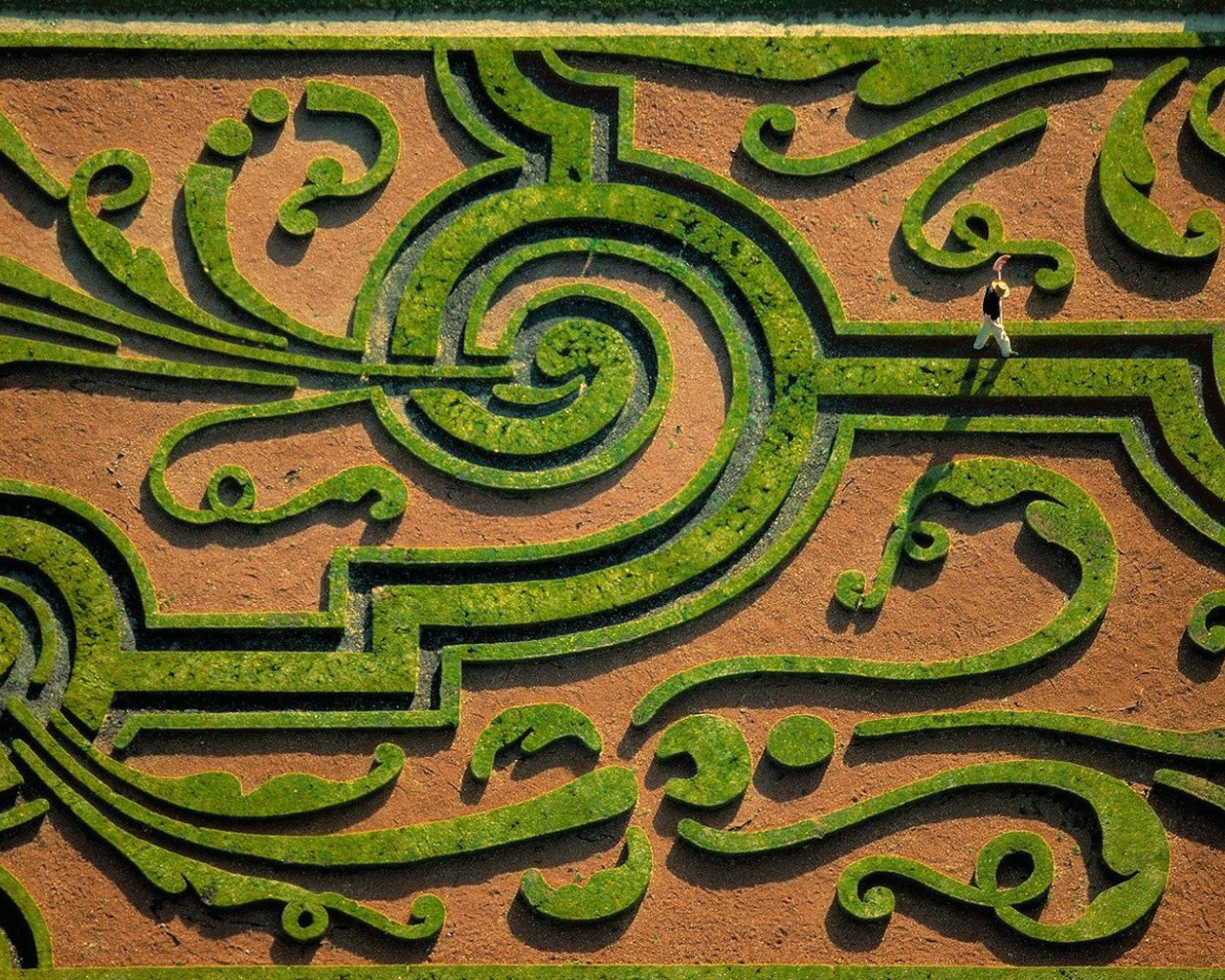 Сад недалеко от замка