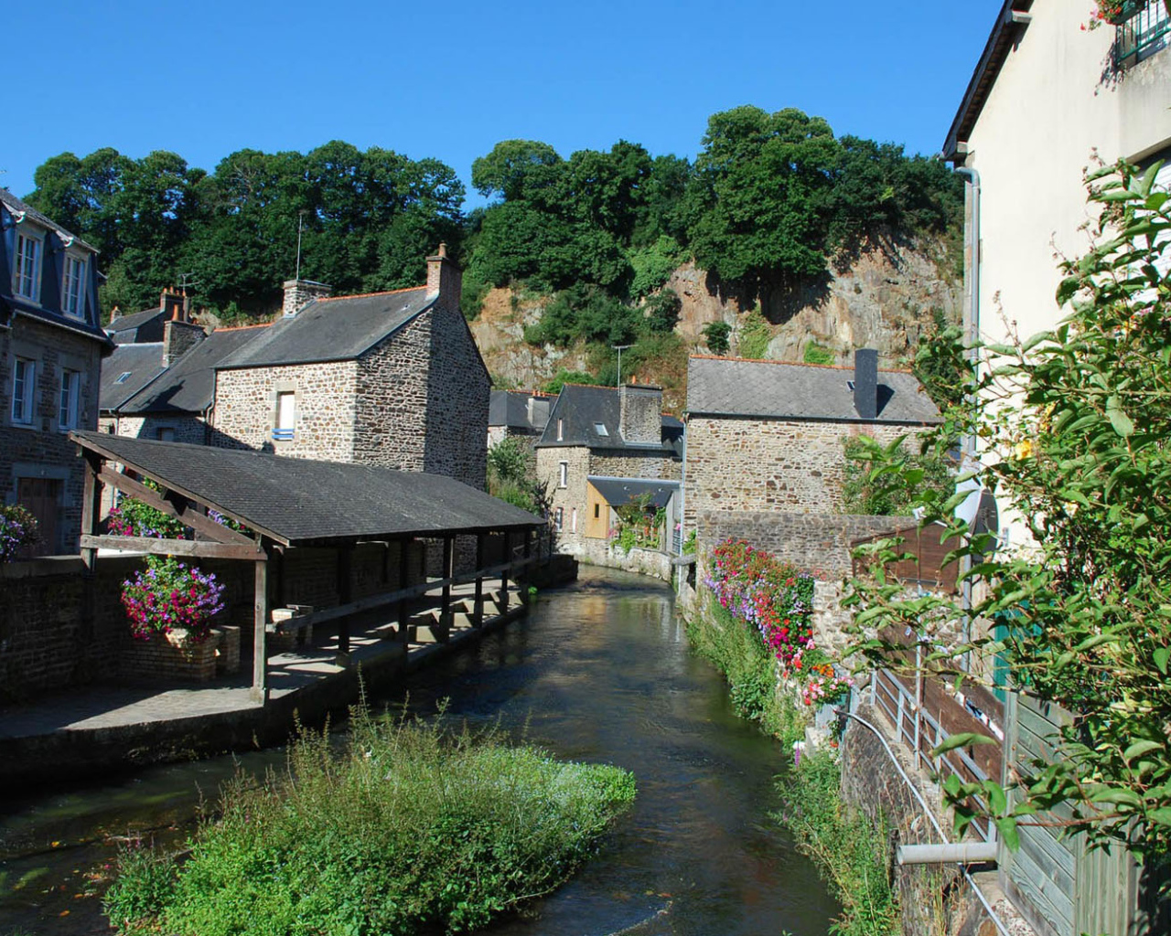 Ручей в деревне