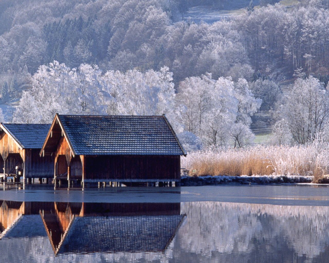 Дома у подножия гор