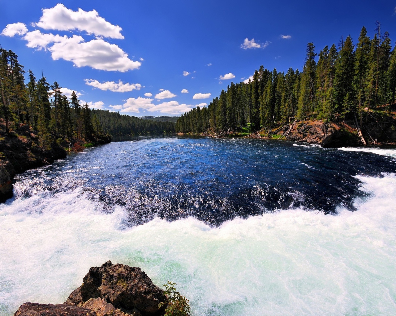 река Йеллоустон, Йеллоустонский национальный парк