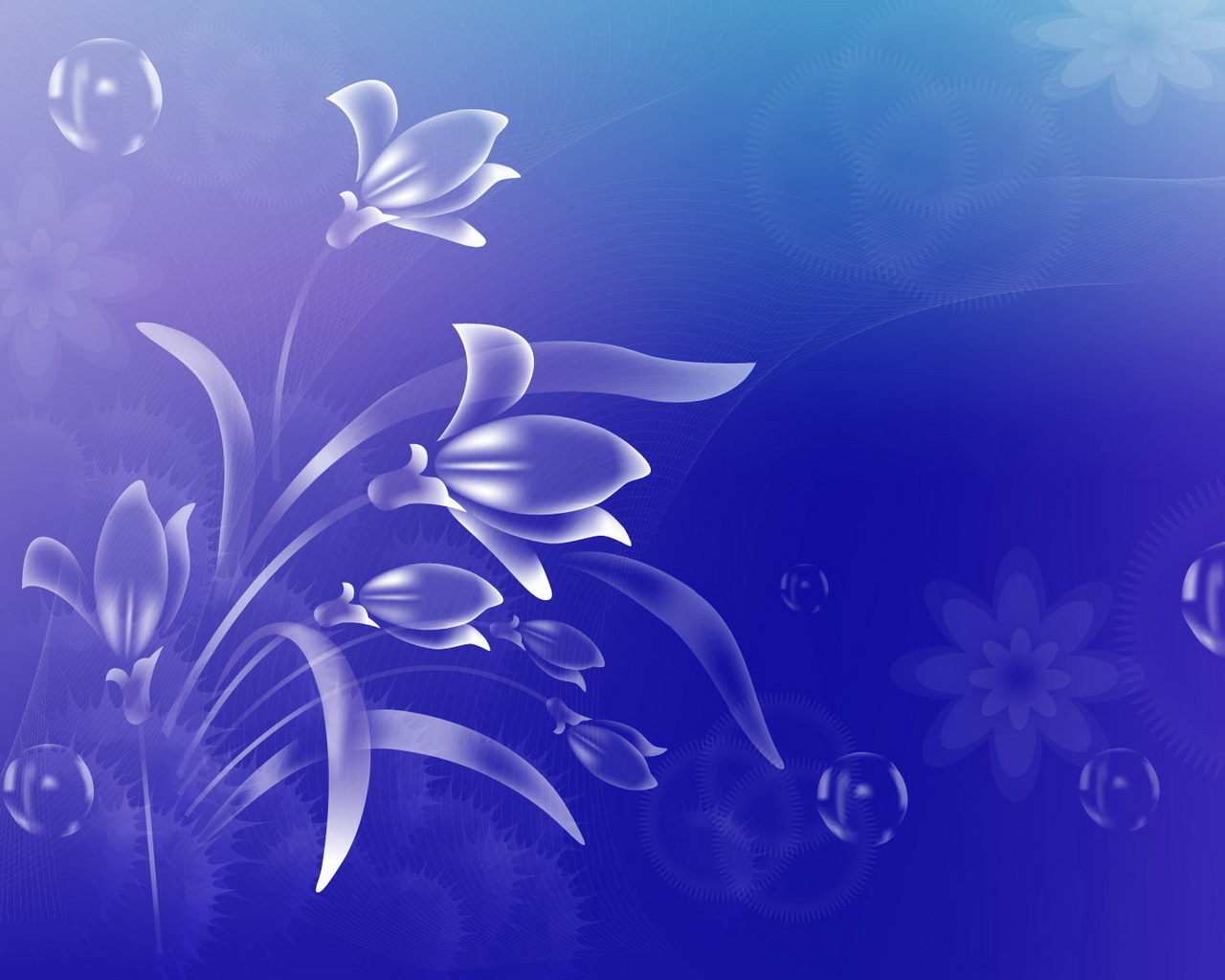 Голубые цветы