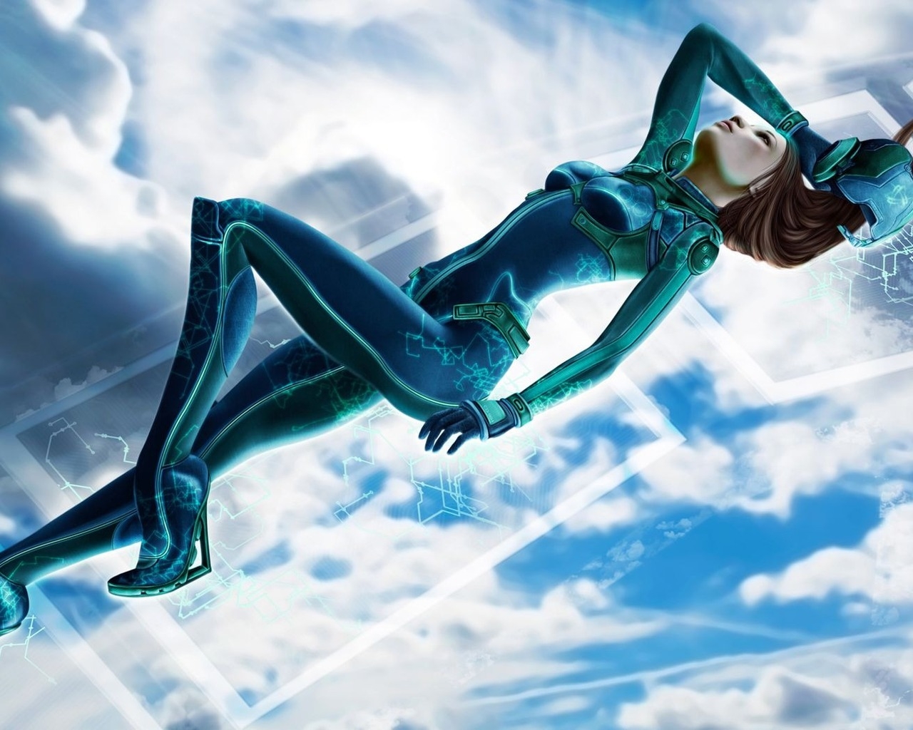 Девушка в облаках