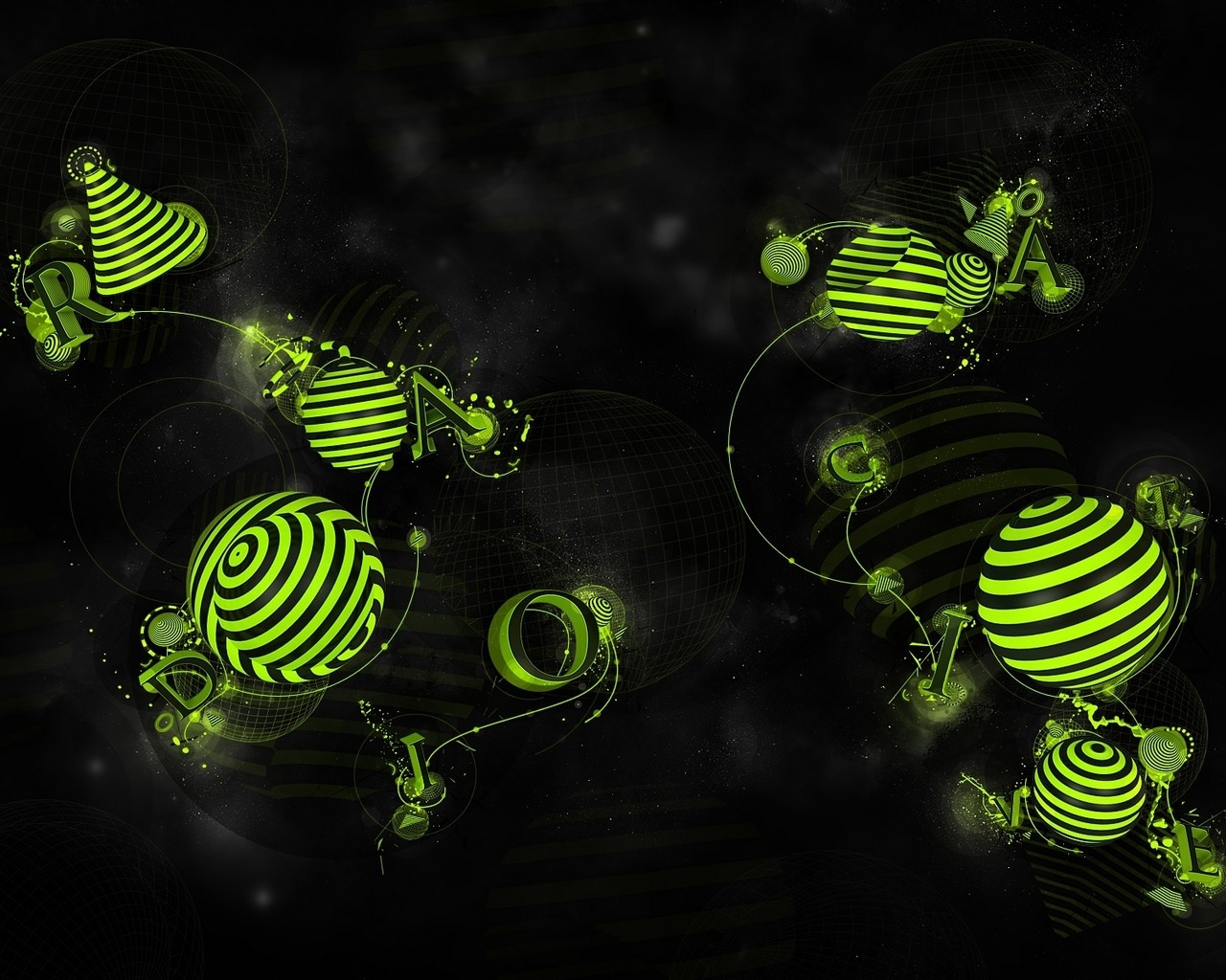 Зеленый рисунок